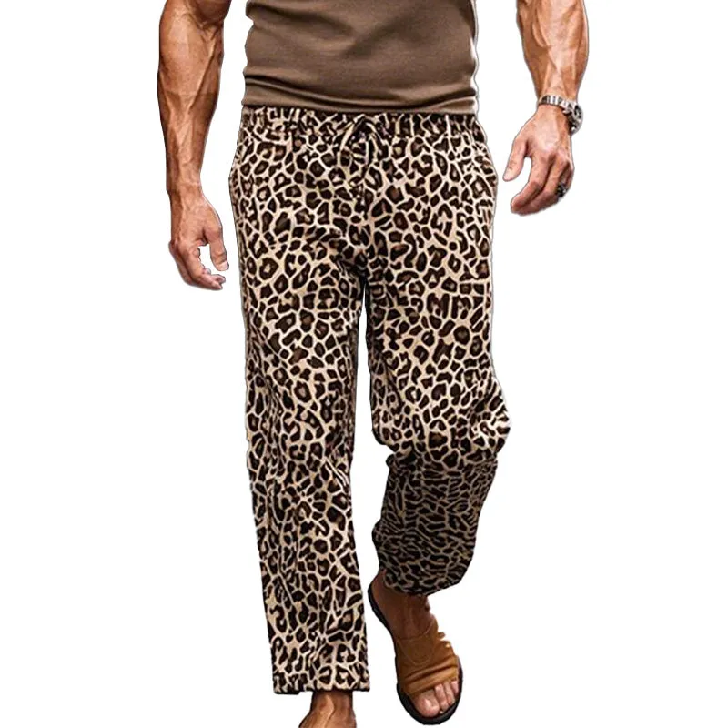 Men's Leopard Blend Casual Pants 84834317P sold by Manly