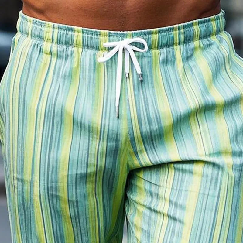 Men's Stripe Printed Casual Shorts 42236867P sold by Manly product image thumbnail 3