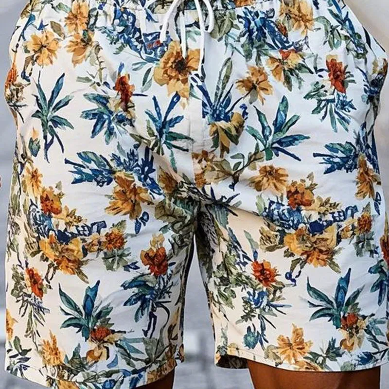 Men's Casual Resort Print Linen Shorts 31741585P sold by Manly product image thumbnail 3