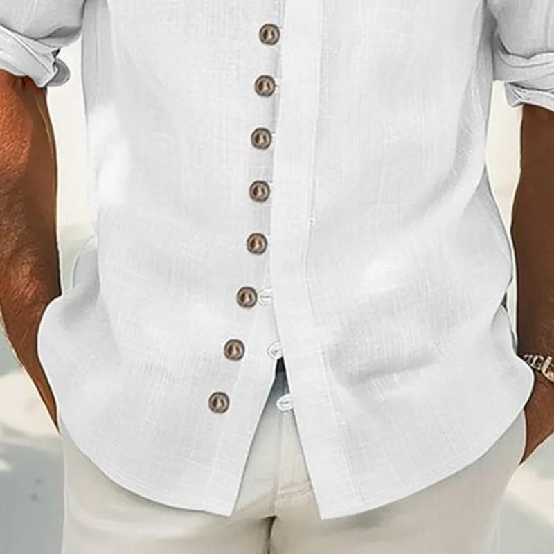 Men's Casual Cotton Long Sleeve Single Breasted Shirt 38130133X sold by Manly product image thumbnail 4