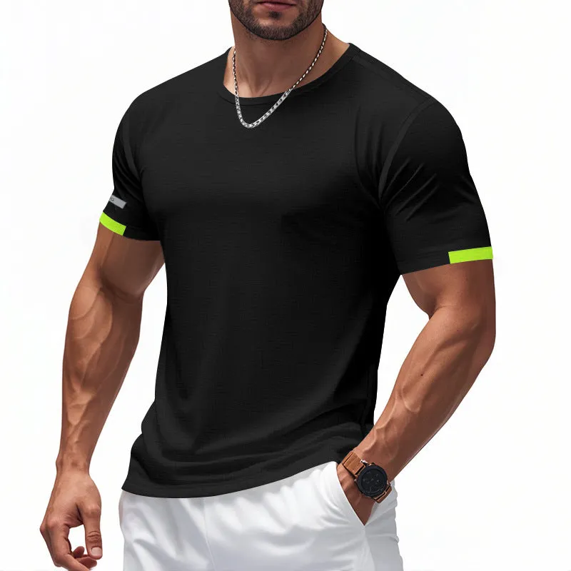 Men's Round Neck Sports Breathable Short-sleeved T-shirt 81353035X sold by Manly product image thumbnail 4
