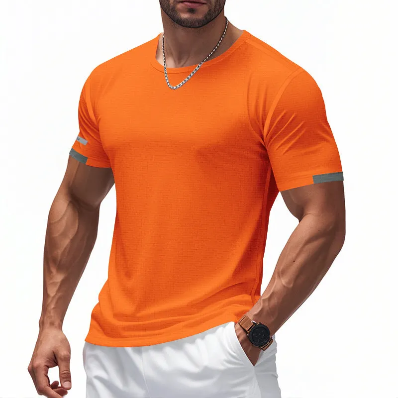 Men's Round Neck Sports Breathable Short-sleeved T-shirt 81353035X sold by Manly product image thumbnail 3