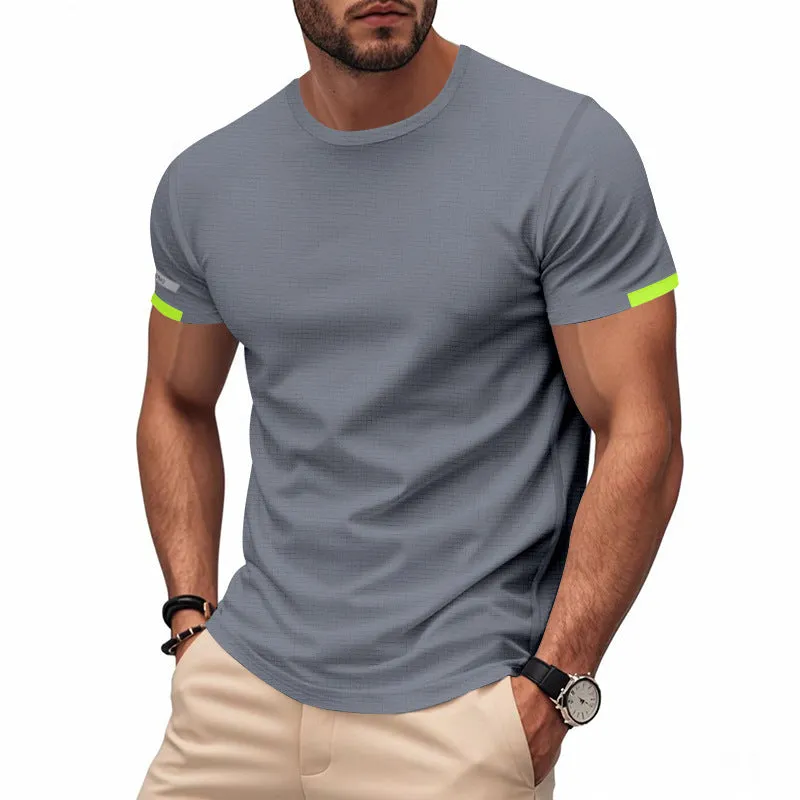 Men's Round Neck Sports Breathable Short-sleeved T-shirt 81353035X sold by Manly