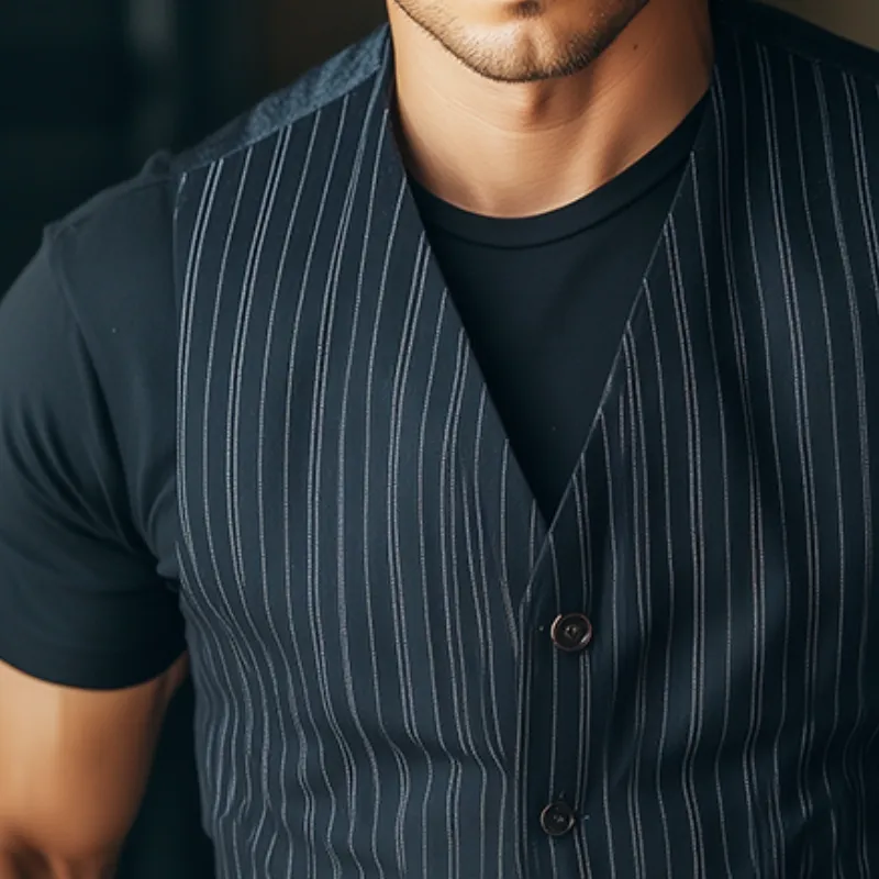 Men's Retro Casual Printed Vest 27627644TO sold by Manly product image thumbnail 3