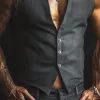 Men's Vintage Casual Single Breasted Vest 84192058TO sold by Manly