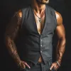 Men's Vintage Casual Single Breasted Vest 84192058TO sold by Manly