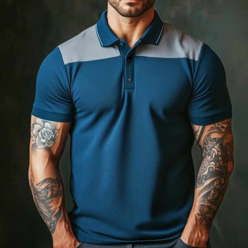 Men's Retro Casual Breathable Short-sleeved Polo Shirt 52530228TO sold by Manly product image thumbnail 2
