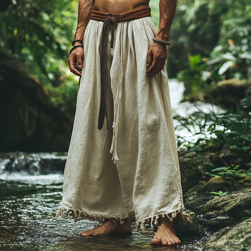 Men's Straight Loose Cotton and Linen Casual Pants 40148191U sold by Manly product image thumbnail 2