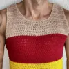 Men's Fashion Casual Personality Contrast Color Knitted Tank Top 31867542K sold by Manly