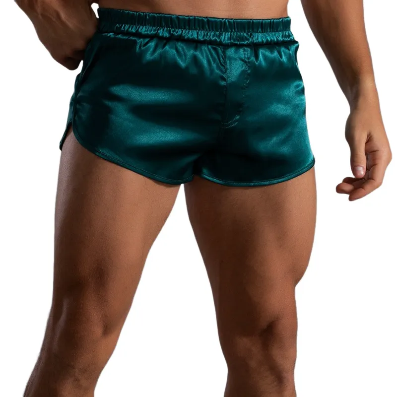 Men's Comfort Satin Elastic Waist Lounge Home Shorts 79573749K sold by Manly