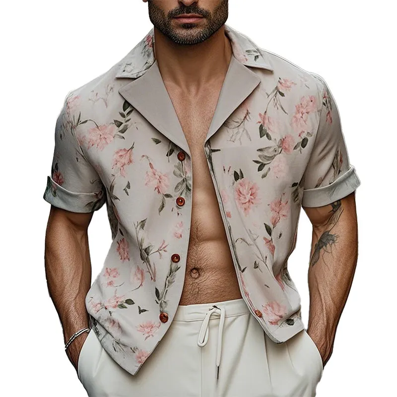 Men's Light Printed Fashion Short Sleeve Shirt 73524647P sold by Manly