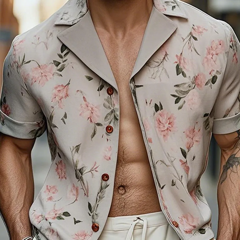 Men's Light Printed Fashion Short Sleeve Shirt 73524647P sold by Manly product image thumbnail 3