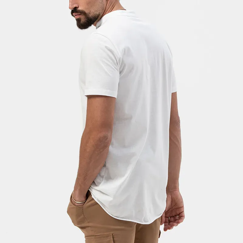 Men's Comfort Stretch Cotton Blend Stand Collar Short Sleeve Shirt 97722890Z sold by Manly product image thumbnail 3