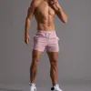 Men's Classic Casual Elastic Waist Vertical Striped Cotton Shorts 09295460K sold by Manly