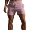Men's Classic Casual Elastic Waist Vertical Striped Cotton Shorts 09295460K sold by Manly