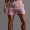 Men's Classic Casual Elastic Waist Vertical Striped Cotton Shorts 09295460K sold by Manly