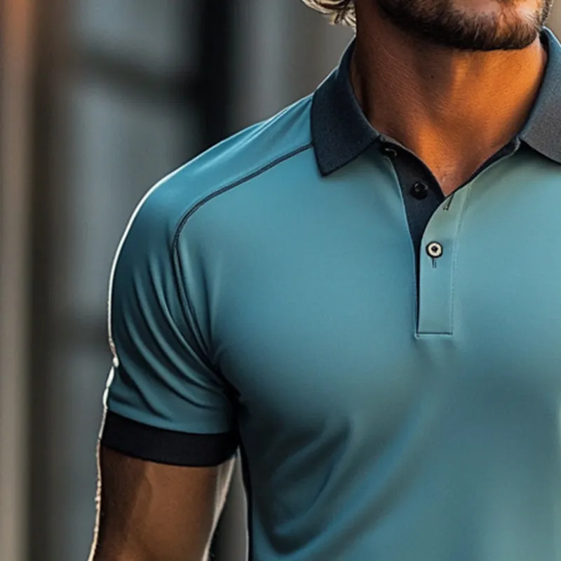 Men's Sweat-absorbent, Breathable and Quick-drying Sports Polo Shirt 94906923P sold by Manly product image thumbnail 3