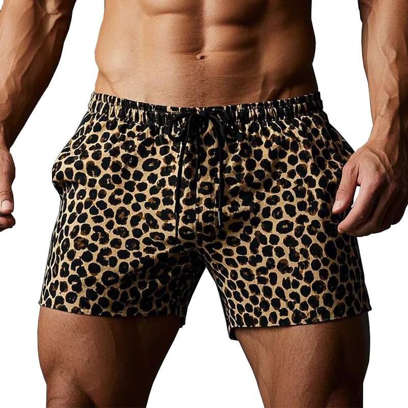 【24-hour shipping out】Men's Leopard Print Comfortable Breathable Shorts 03984898P sold by Manly product image thumbnail 2