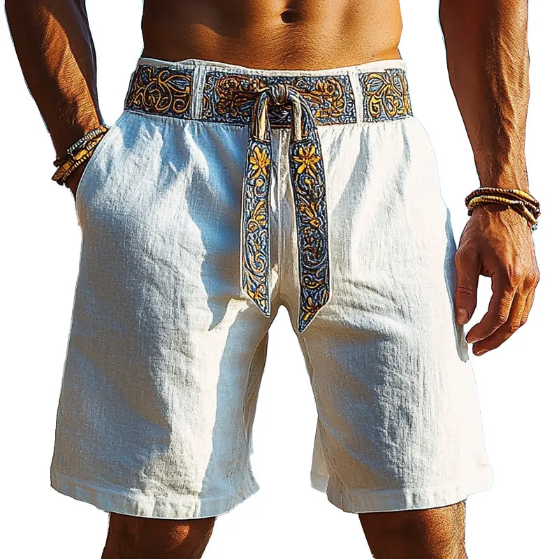 Men's Comfortable Waist Embroidered Trousers MTA1409C2P sold by Manly