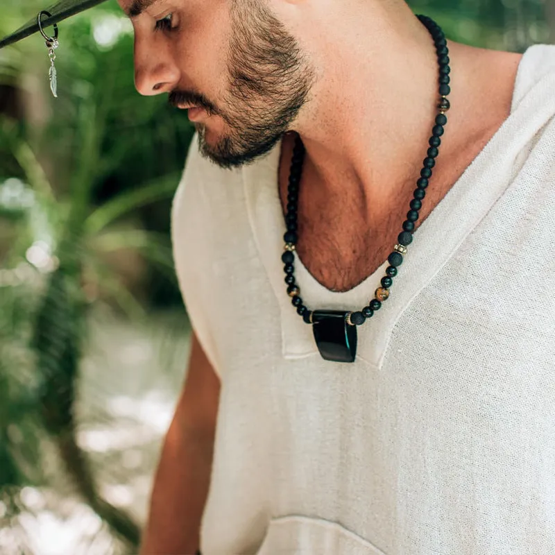 Men's Fashionable Casual Spring and Summer Cotton and Linen Hooded Tank Top MTA1494C1K sold by Manly product image thumbnail 4