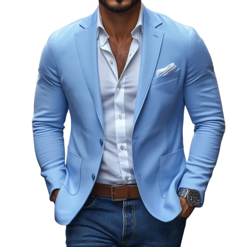 Men's Classic Casual Spring Slim Fit Single Breasted Blazer MTA1421C8K sold by Manly