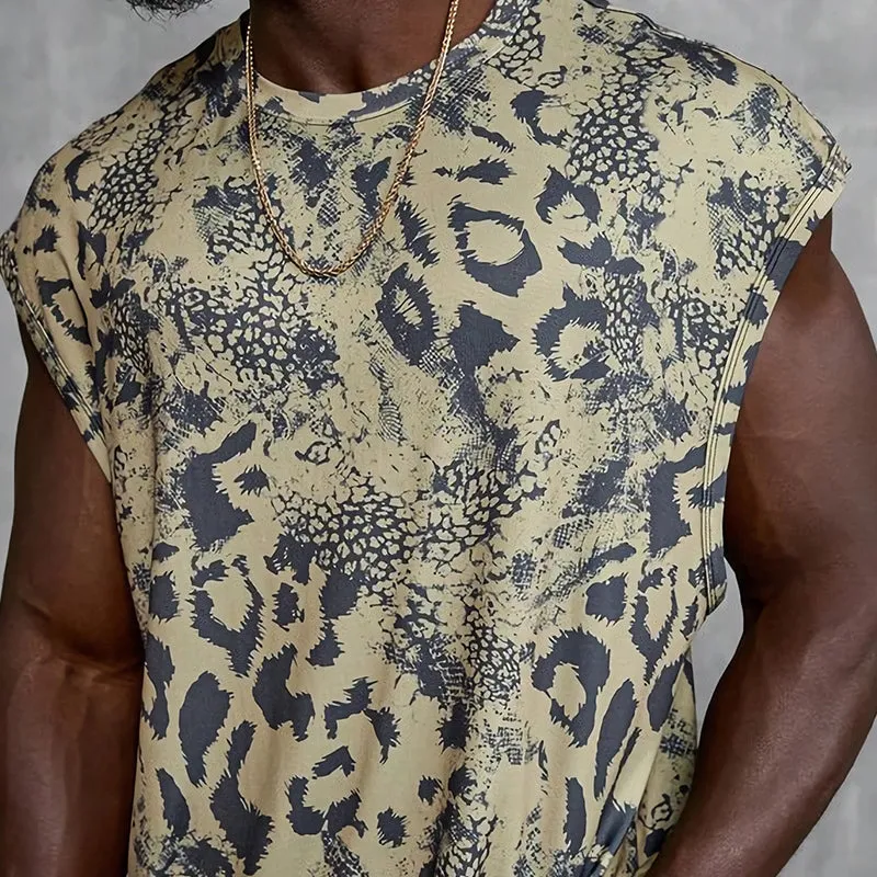 Men's Casual Loose Summer Printed Tank Top MTA1825C4U sold by Manly product image thumbnail 3