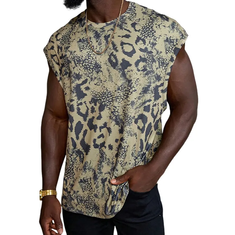Men's Casual Loose Summer Printed Tank Top MTA1825C4U sold by Manly