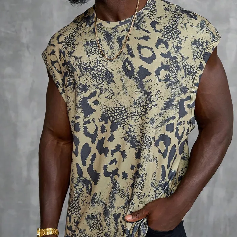 Men's Casual Loose Summer Printed Tank Top MTA1825C4U sold by Manly product image thumbnail 2