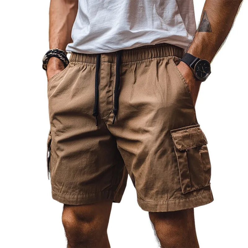 Men's Summer Cool Brown Casual Cargo Shorts MTA1811C5U sold by Manly