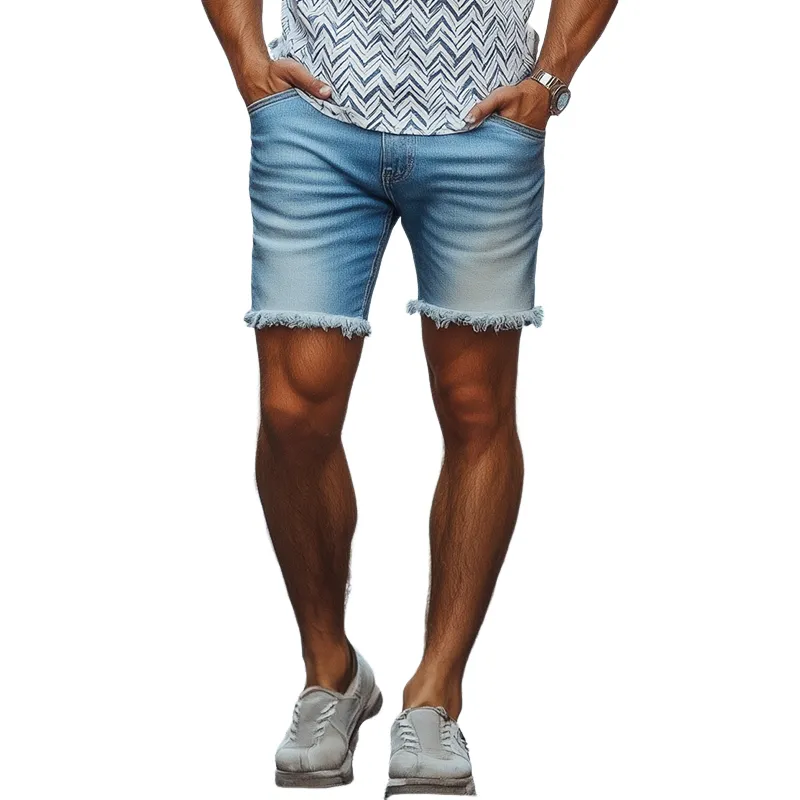 Men's Classic Casual Denim Washed Shorts MTA1744C6K sold by Manly