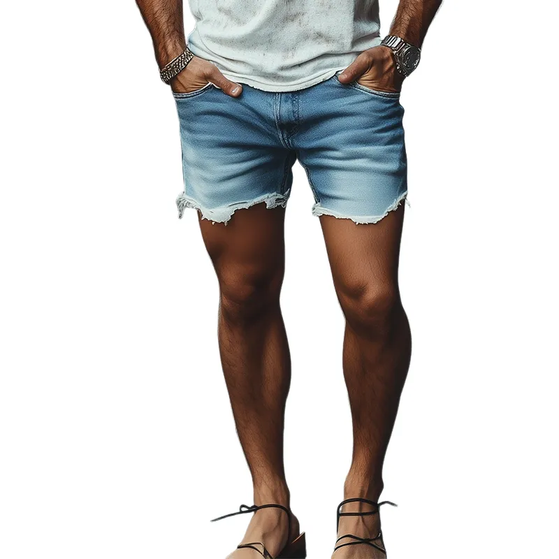 Men's Classic Fashion Casual Denim Washed Shorts MTA1770C8K sold by Manly