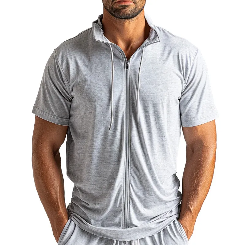 Men's Solid Color Simple Sports T-Shirt MTA1868C6P sold by Manly