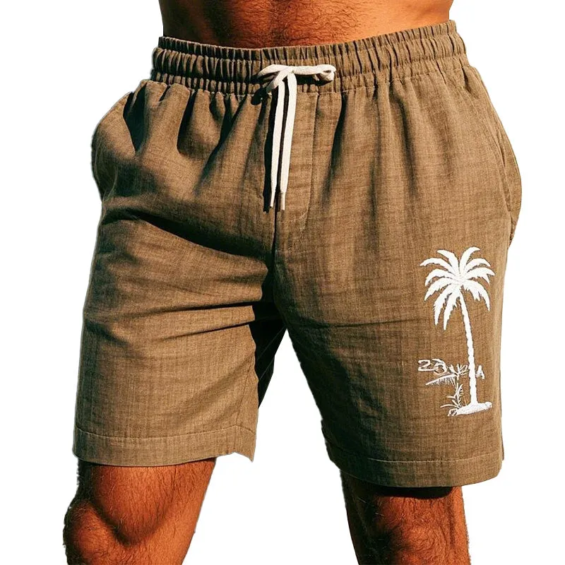 Men's Simple Embroidered Casual Shorts MTA1870C7P sold by Manly
