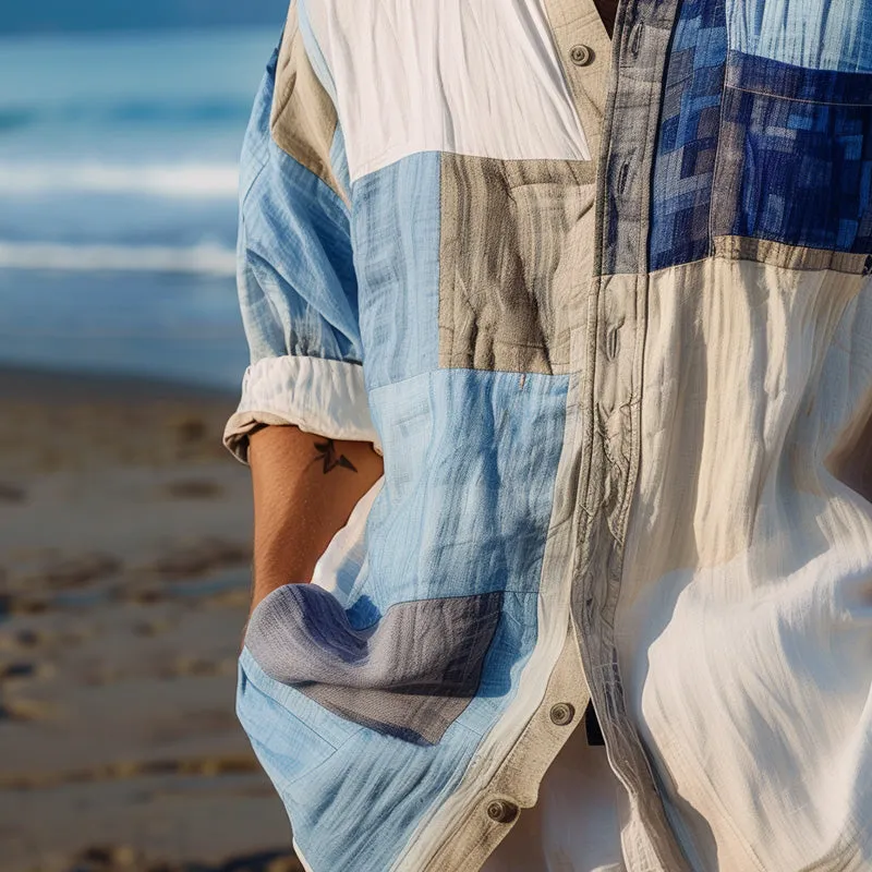 Men's Personalized Printed Fashion Long Sleeve Shirt MTA1874C7P sold by Manly product image thumbnail 3