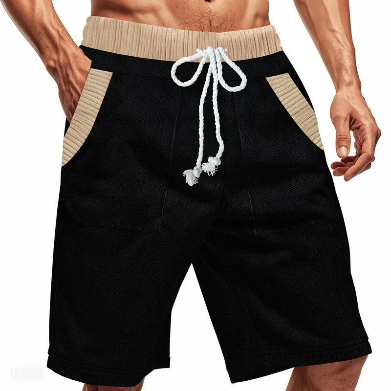 Men's Contrast Paneled Elasticated Shorts MTA1742C1X sold by Manly product image thumbnail 2