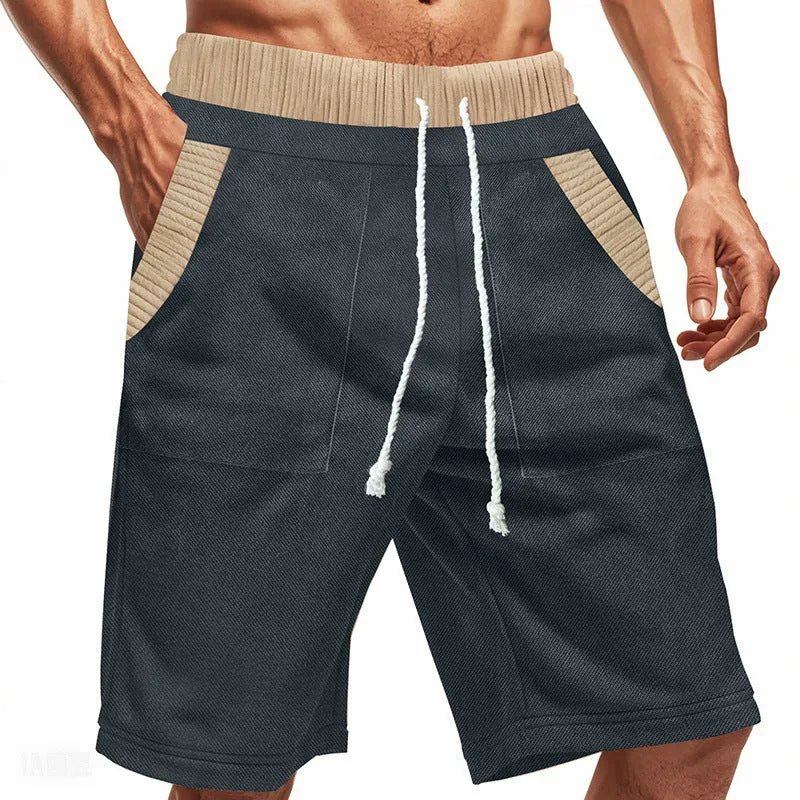 Men's Contrast Paneled Elasticated Shorts MTA1742C1X sold by Manly
