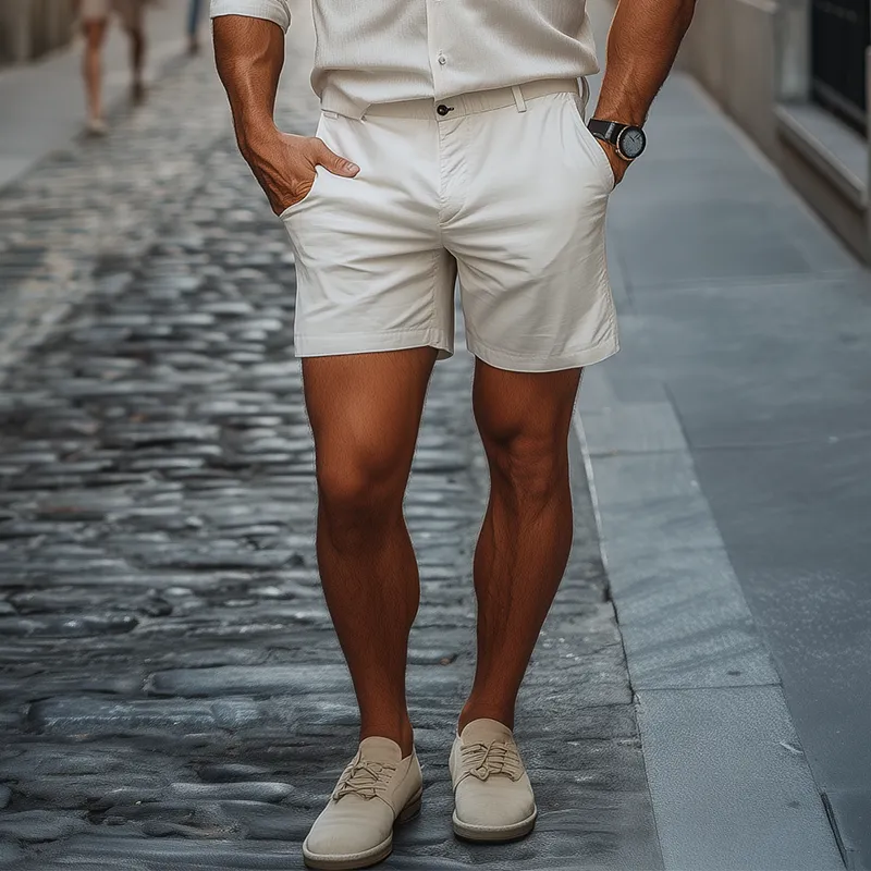 Men's Classic Casual Gentleman Fashion Cotton Shorts MTA1751C1K sold by Manly product image thumbnail 2