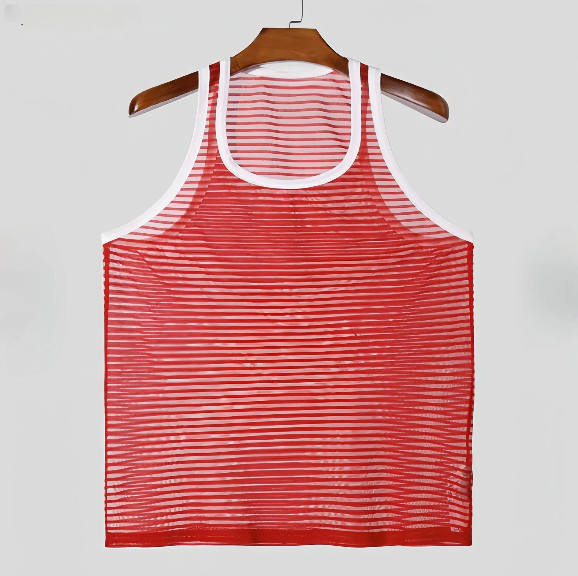 Men's Slim Fit Striped Tank Top MTA1823C8X sold by Manly product image thumbnail 5