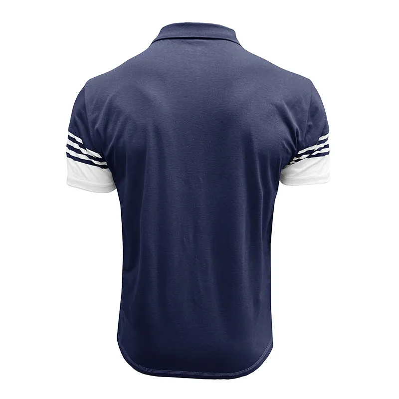 Men's Casual Striped Short Sleeve POLO Shirt MTA1882C7X sold by Manly product image thumbnail 4