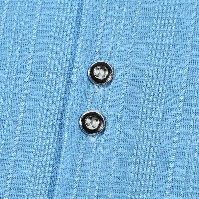 Men's Solid Color Textured Short Sleeve Shirt MTA1857C8X sold by Manly product image thumbnail 4