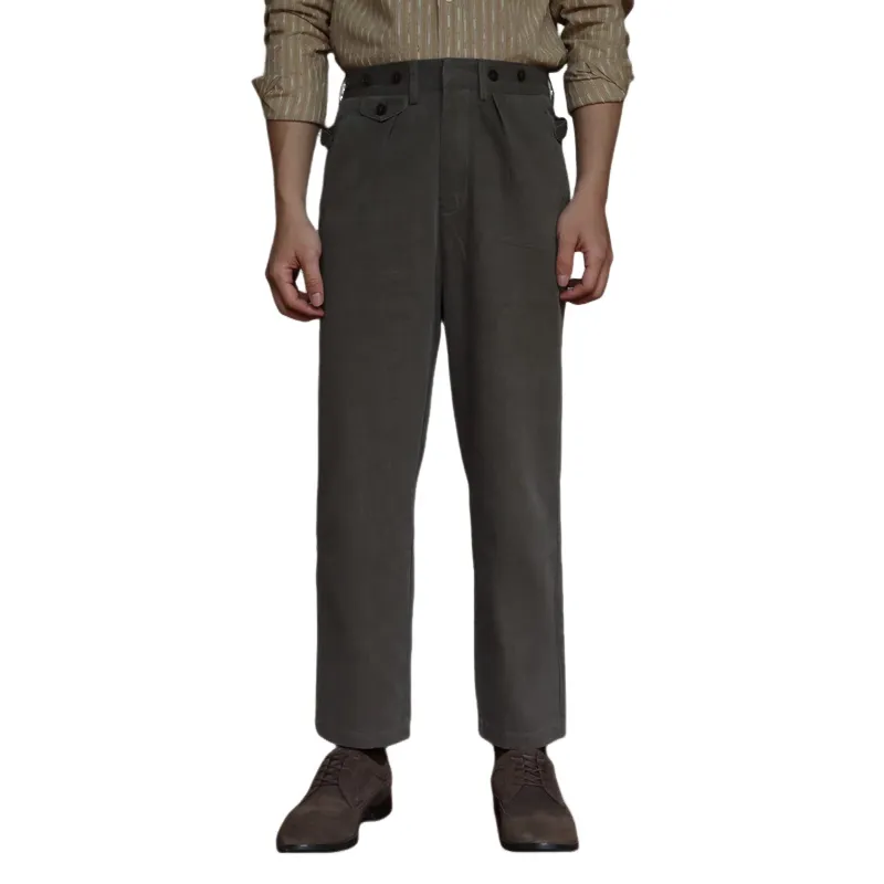 Men's Solid Color Cotton Straight Multi-pocket Cargo Pants MTA1979C2Z sold by Manly