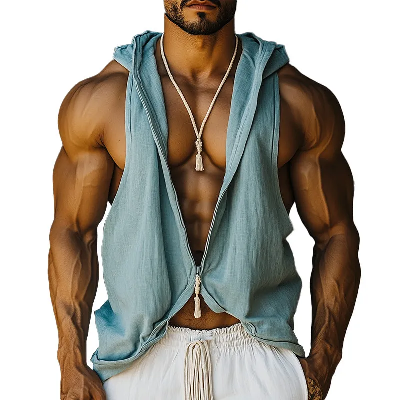 Men's Simple Solid Color Open Tank Top MTA1956C3P sold by Manly