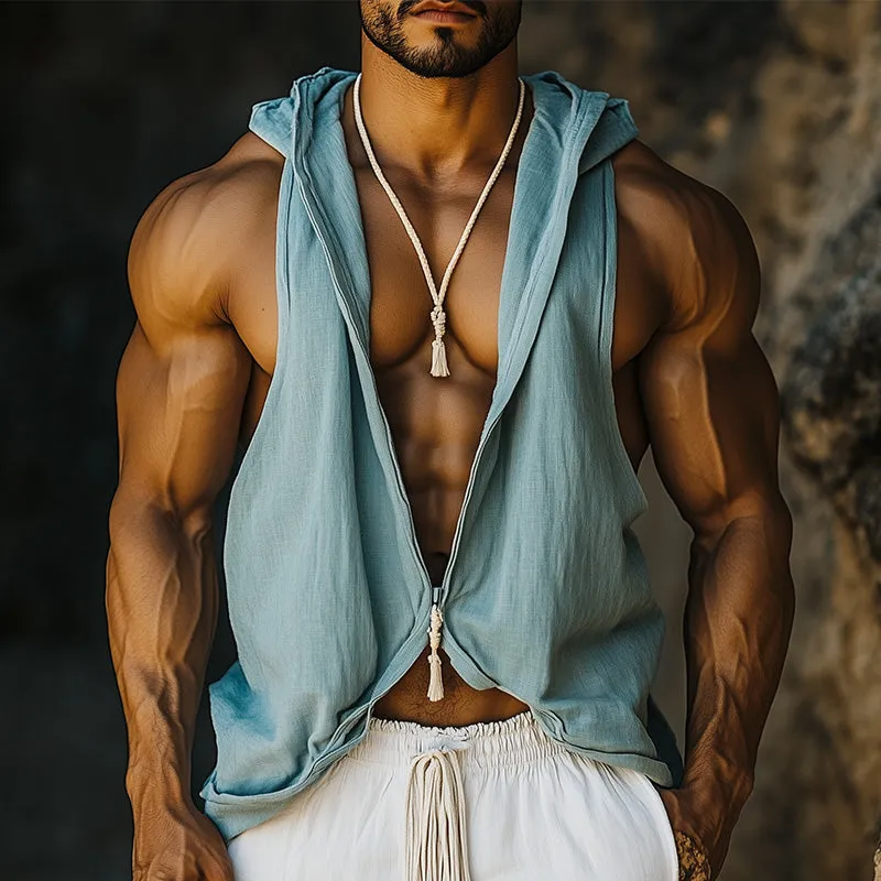 Men's Simple Solid Color Open Tank Top MTA1956C3P sold by Manly product image thumbnail 2