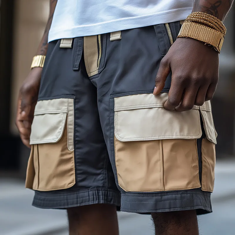 Men's Navy Contrast Pocket Cargo Shorts MTA1953C2P sold by Manly product image thumbnail 2