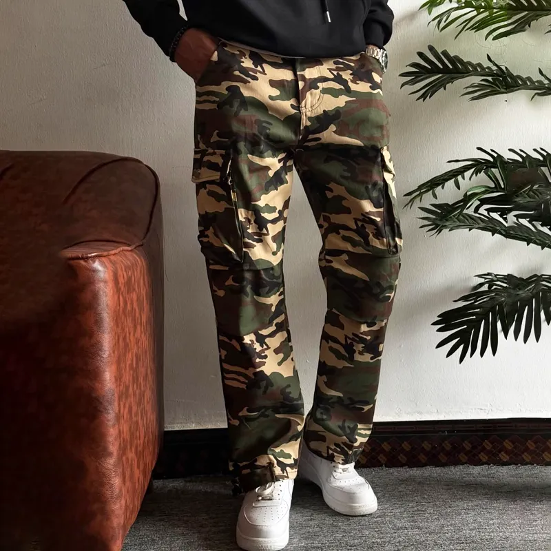Men's Fashion Camouflage Multi-pocket Cargo Pants MTA2004C5Z sold by Manly product image thumbnail 2