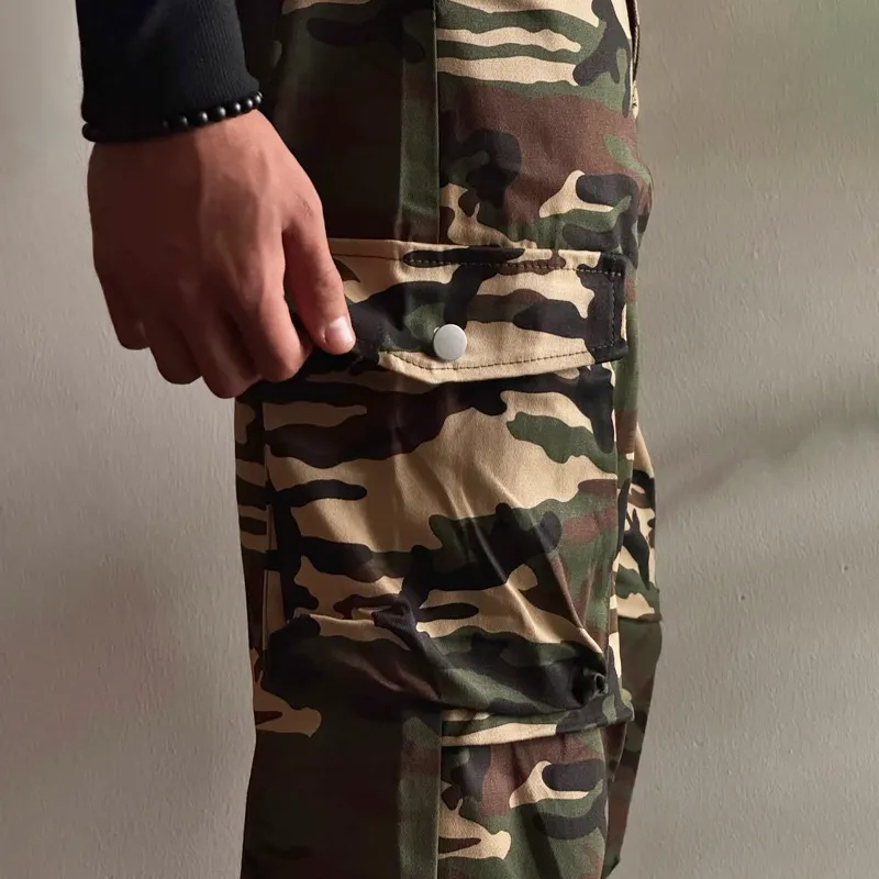 Men's Fashion Camouflage Multi-pocket Cargo Pants MTA2004C5Z sold by Manly product image thumbnail 4