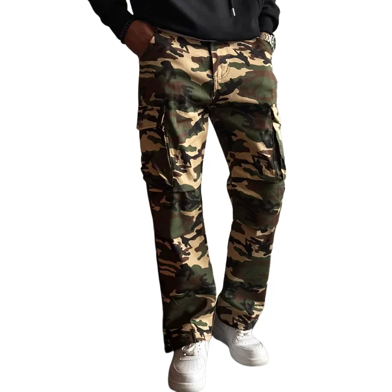Men's Fashion Camouflage Multi-pocket Cargo Pants MTA2004C5Z sold by Manly