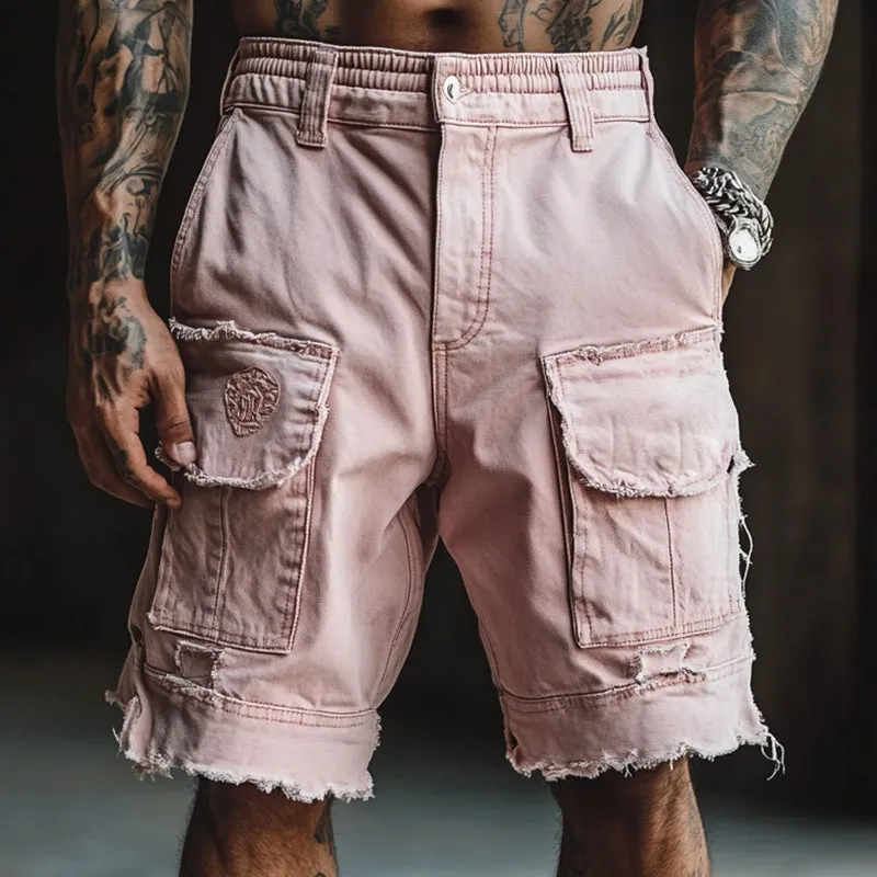 Men's Fashion Raw Edge Denim Shorts MTA1944C7P sold by Manly product image thumbnail 2
