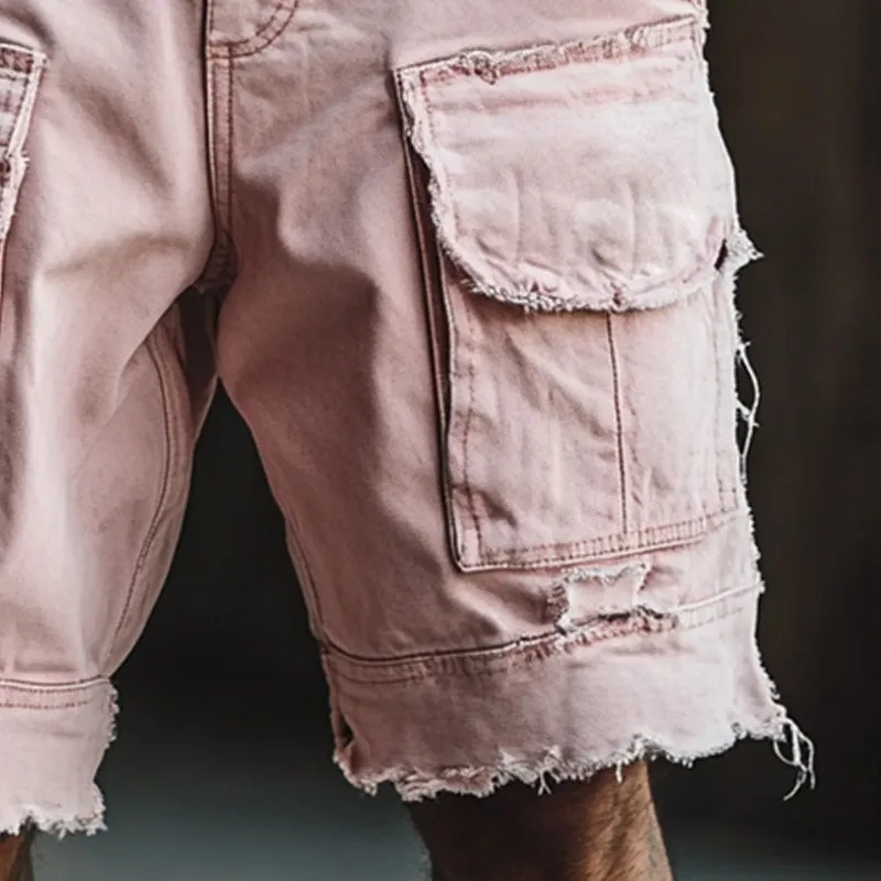 Men's Fashion Raw Edge Denim Shorts MTA1944C7P sold by Manly product image thumbnail 4