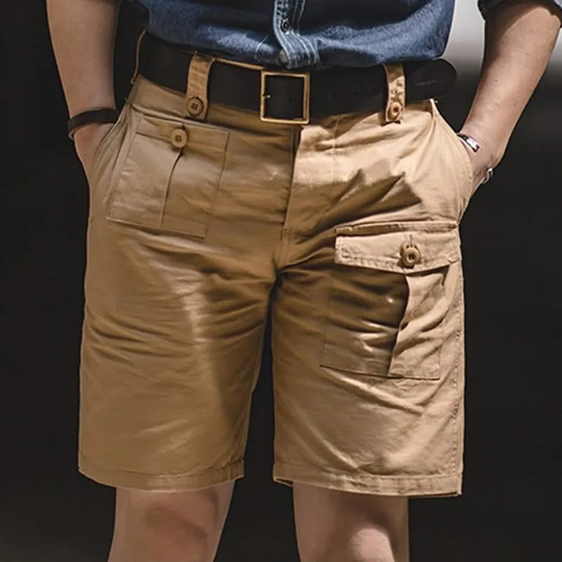 Men's Solid Straight Multi-pocket Cargo Shorts MTA2272C9Z sold by Manly product image thumbnail 2